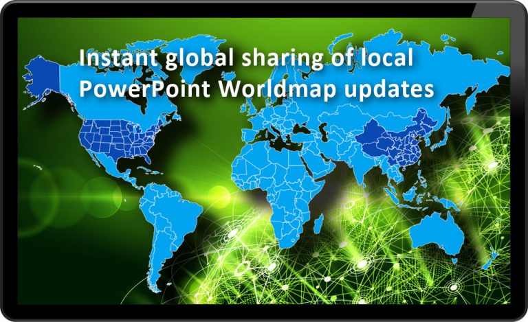 Corona Pandemic Management Demands A Global Monitoring Platform The PowerPoint World Map Instant Global Updates 768x469 
